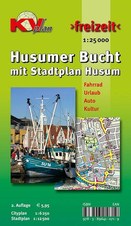 Image du produit Husumer Bucht mit Stadtplan Husum 1 : 25 000