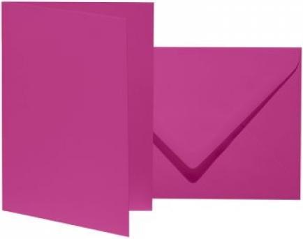 Actual product image Artoz 10 folding cards with envelopes Mosaic DIN B6 fuchsia (10 pcs.)