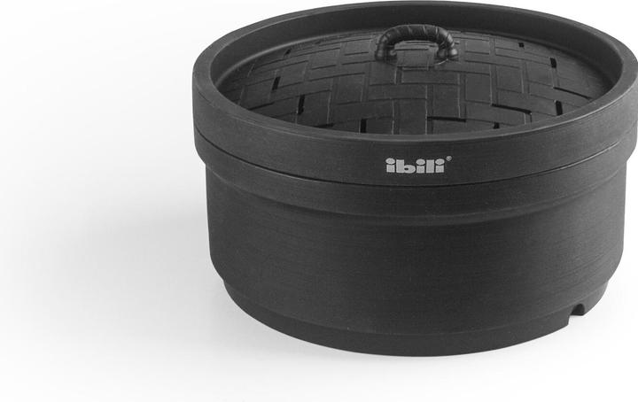 Ibili Dampfkorb mit Deckel 18 x 10 cm Zum schonenden Dampfgaren von Gemüse, Fisch usw. (18 cm, Metall)