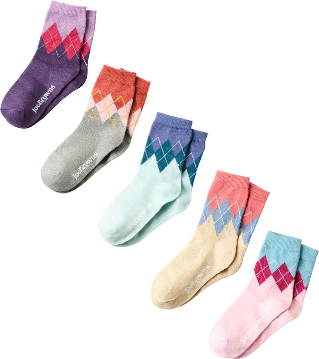 Produktbild Joe Browns Women's Classic Argyle Patterned Socks 5 Pack (5er Pack, One Size)