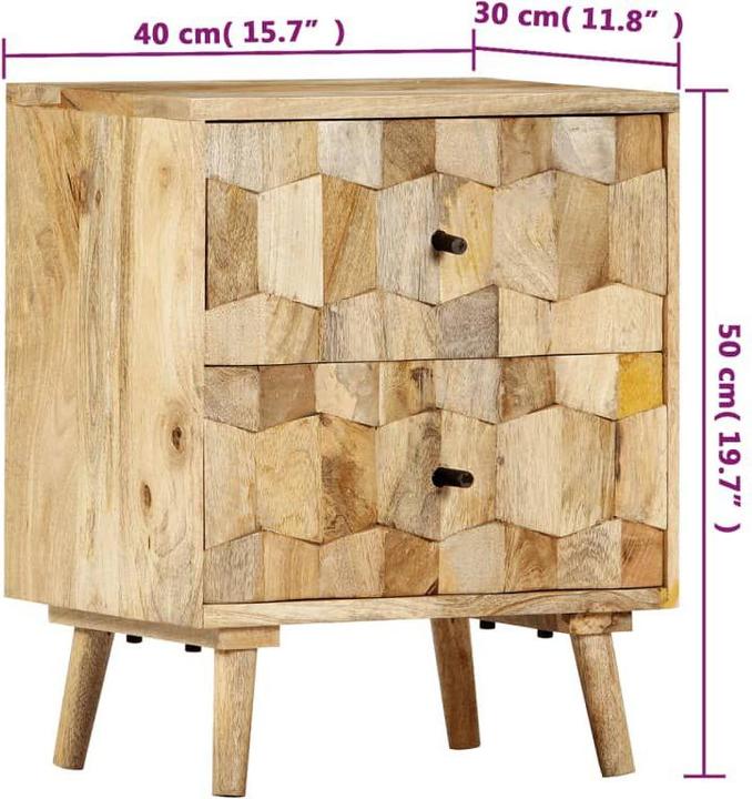 Produktbild vidaXL Nachttisch (40 x 30 x 50 cm)