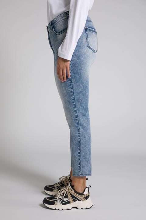 Produktbild Ulla Popken Jeans Sarah, offener Saum, schmales Bein, High Waist (54)