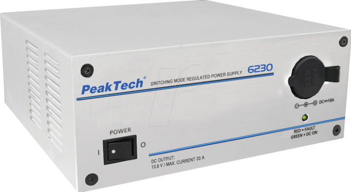 Actual product image Peaktech 6230 Switching power supply for radio equipment, 10