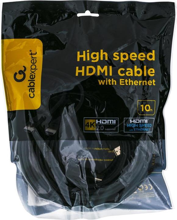 Actual product image Gembird HDMI (Typ A) — HDMI (Typ A) (10 m, HDMI, 2.0)