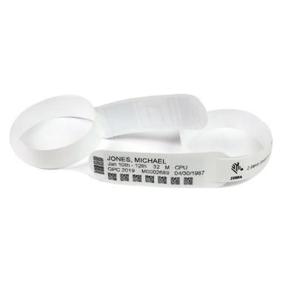 Zebra, Etiketteringstape, ZIPRD3015155 Armband Wit Ziekenhuis (2.50 cm, Wit)