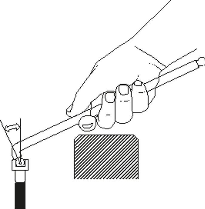 Actual product image Gedore 42 DKEL 4 Hex key L-wrenches XL Double ball.