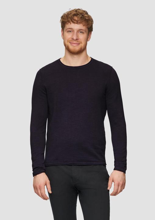 Produktbild S.Oliver Strickpullover Strickpullover mit Flammgarnstruktur und Rollsaum-Details (3XL)