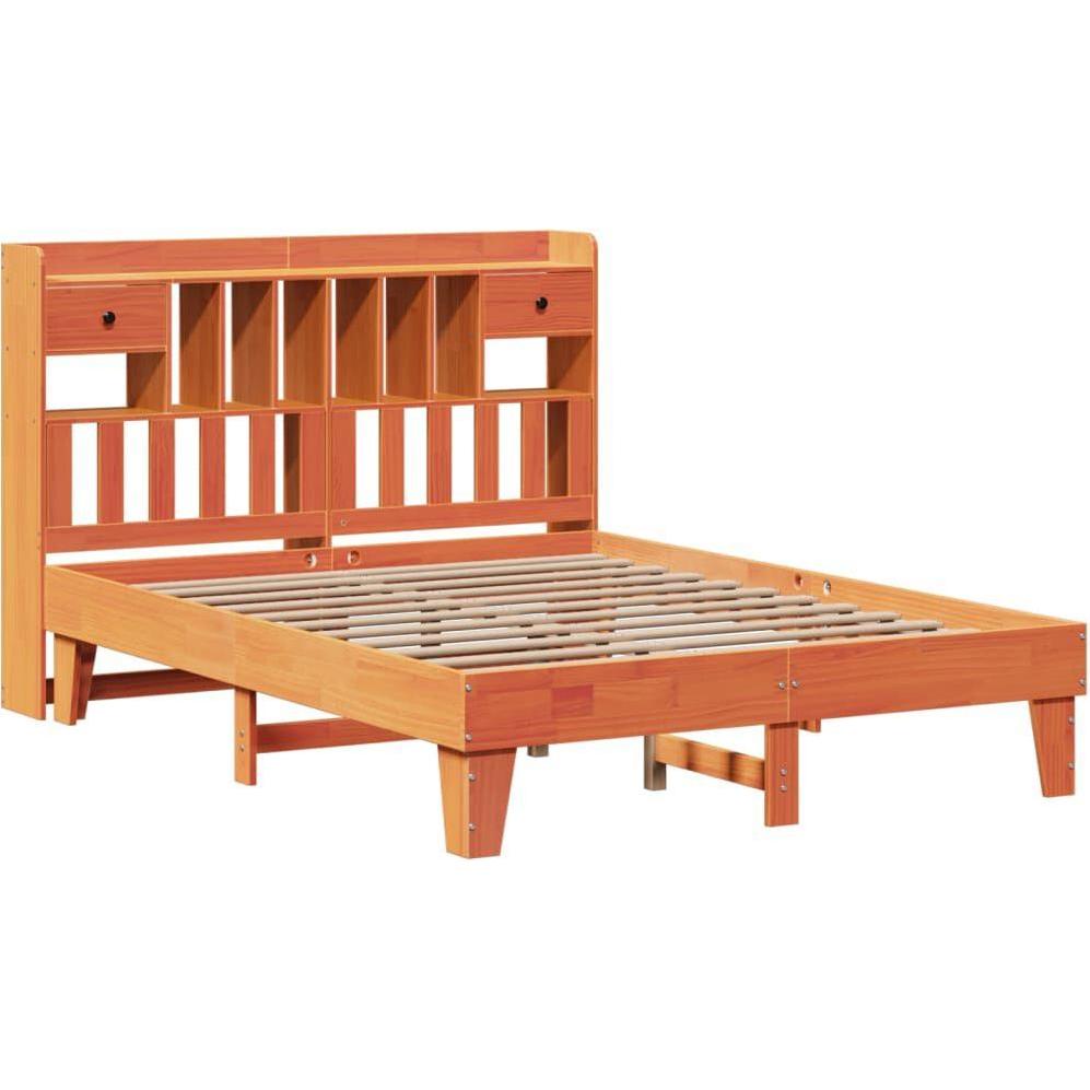 VidaXL, Bett, Massivholzbett Holzbett Bett Doppelbett ohne Matratze 140x200cm Kiefer (140 x 200 cm)