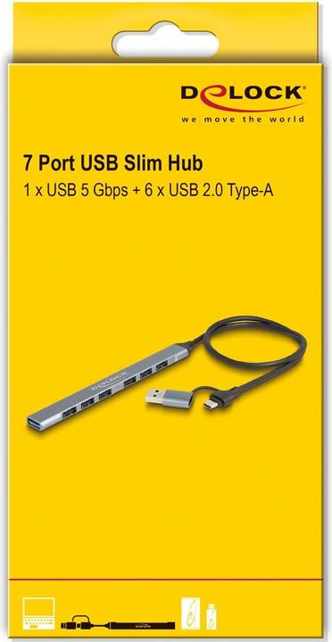 Image du produit Delock 64273 (USB-A, USB-C, 7 ports)