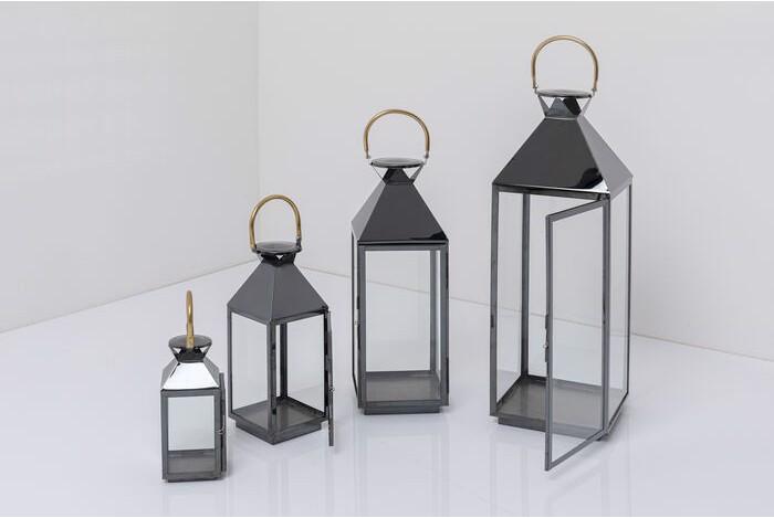 Immagine prodotto Kare Design Lanterna Giardino Oro Nero (4/set)