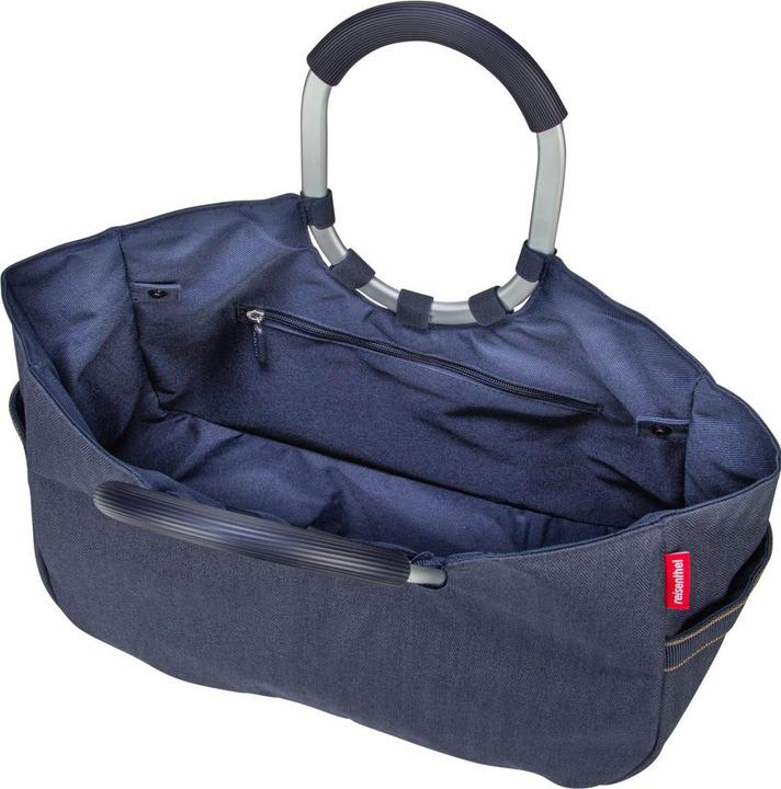 Actual product image reisenthel Shopping Basket Loopshopper M Herringbone Dark Blue
