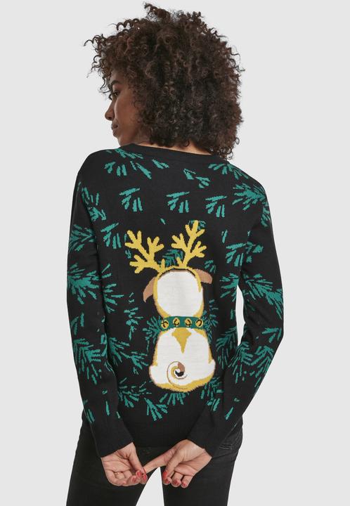 Produktbild Urban Classics Ladies Pug Christmas Sweater (S)
