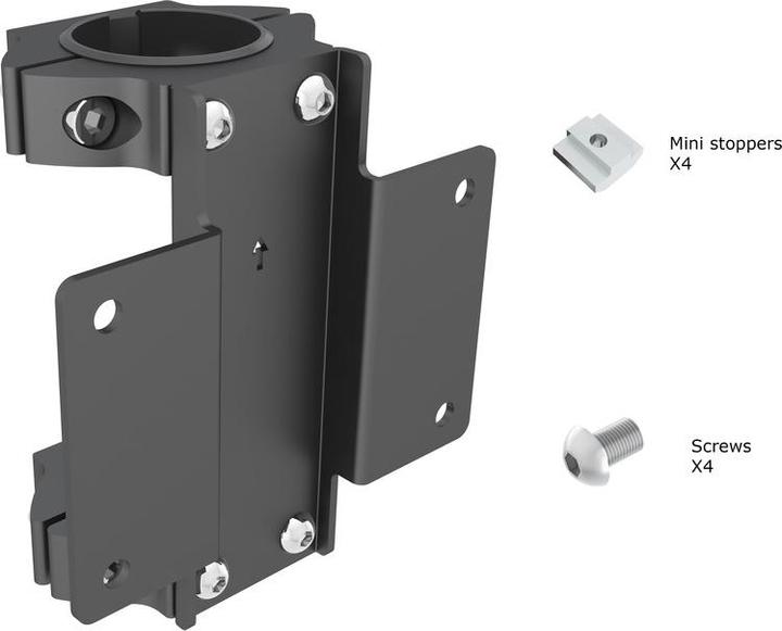 Image du produit Multibrackets Pince à tube Ø50mm, pour système Pro, métal (Platines de montage / d'adaption)