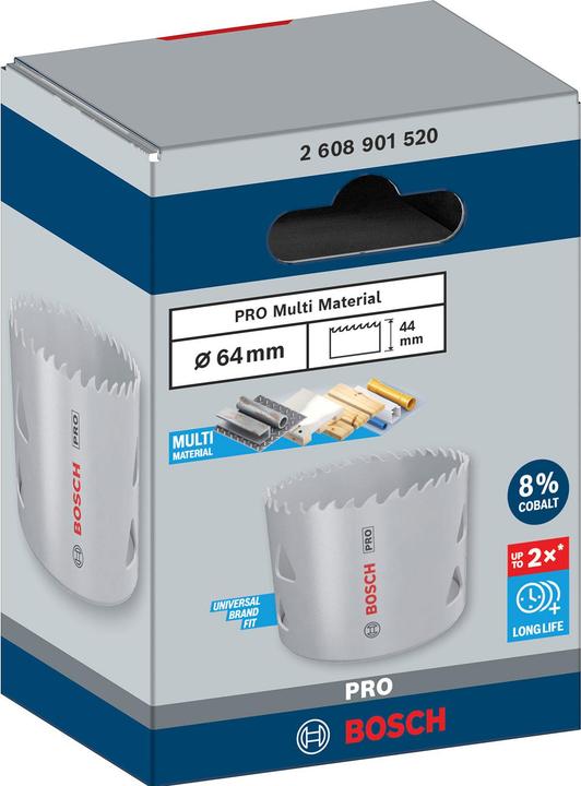 Productafbeelding Bosch Professional Zubehör PRO Multimateriaal gatenzaag, 64 mm, met schroefdraad (64 mm)