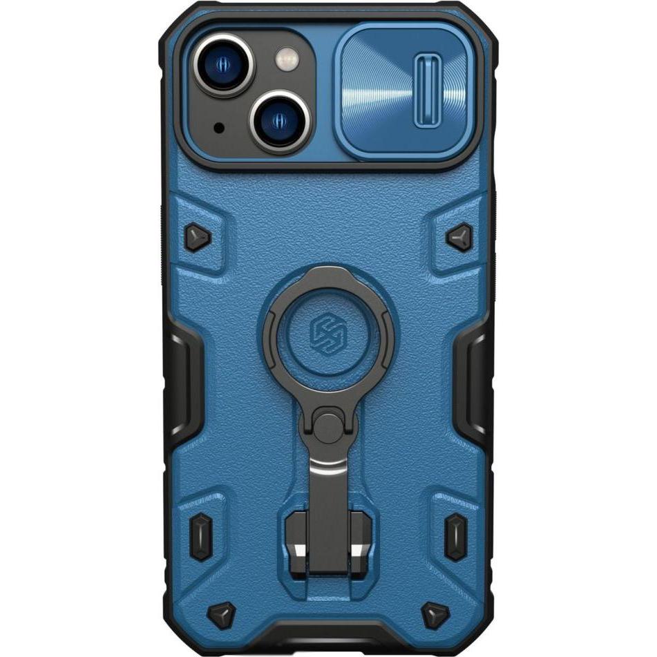 Nillkin CamShield Armor Pro Case Cover iPhone 14 Plus Armor Cover mit Kamera Cover Ring Stand Blau (Apple iPhone 14 Plus...