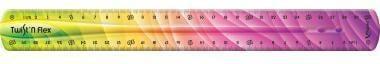 Actual product image Maped Flat ruler Twist'n Flex DECOR, 300 mm, unbreakable (30 cm)