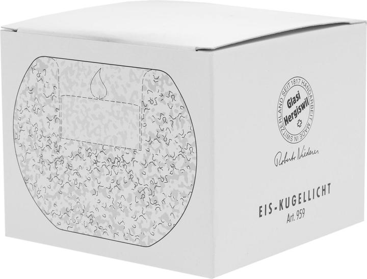 Produktbild Glasi Hergiswil Kerzenhalter Eis-Kugel 1 Stück, Transparent