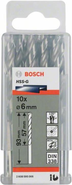 Immagine prodotto Bosch Professional Zubehör Trapano PRO Metal HSS-G, 3 x 33 x 61 mm (3 mm)