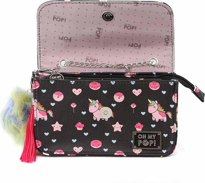 Actual product image Oh My Pop! Satchel Chain Shoulder Bag Popnicorn