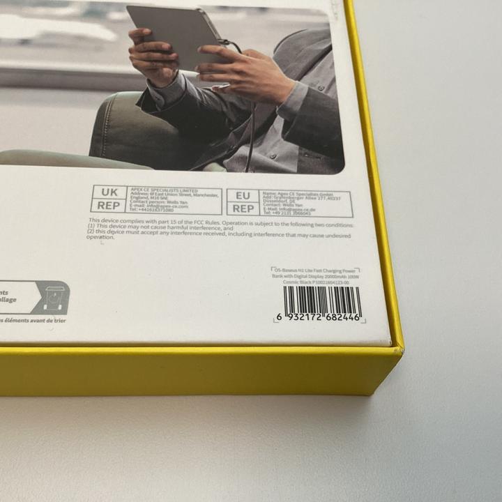 Productafbeelding Baseus Powerbank Blade H1 20000mAh 100W (czarny) (20000 mAh, 100 W, 74 Wh)