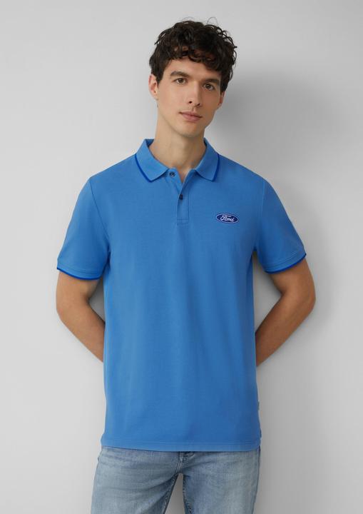 Produktbild S.Oliver Polo-Shirt Poloshirt aus Piqué mit Stickerei und Ford®-Artwork (L)