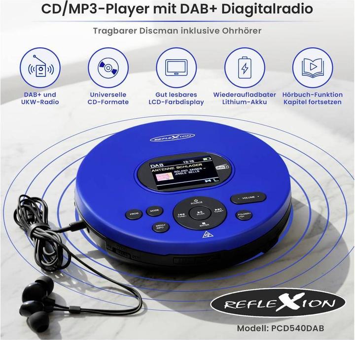 Actual product image Reflexion PCD540DAB blau
