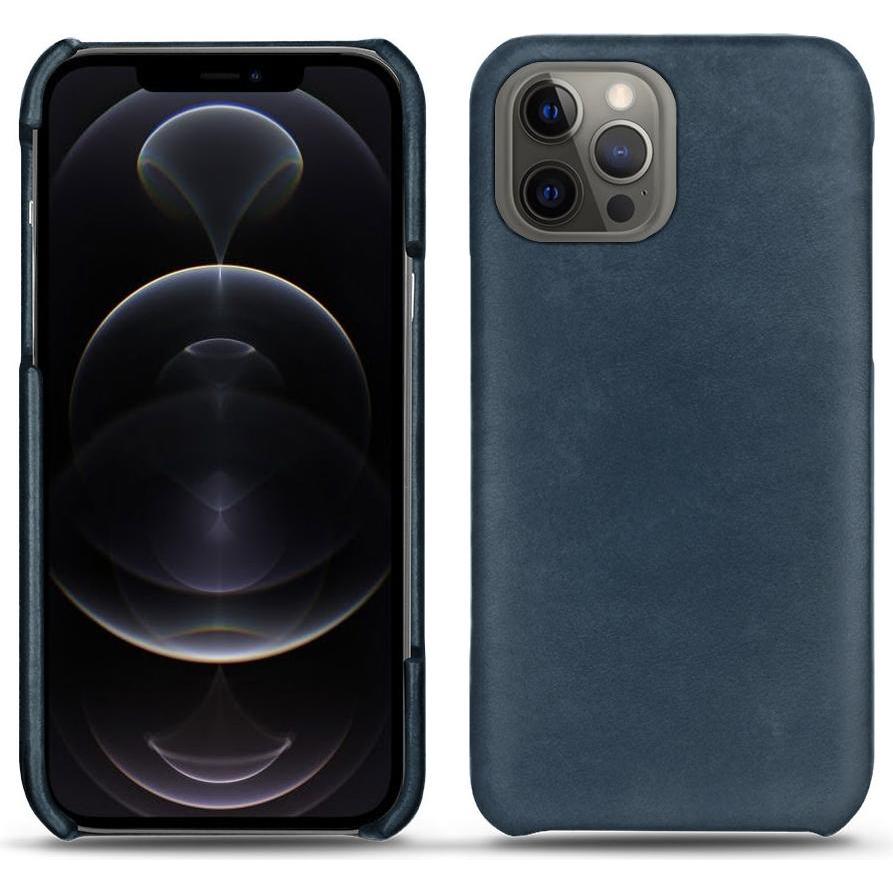 Noreve Lederschutzhülle (Apple iPhone 12 Pro Max), Smartphone Hülle, Blau