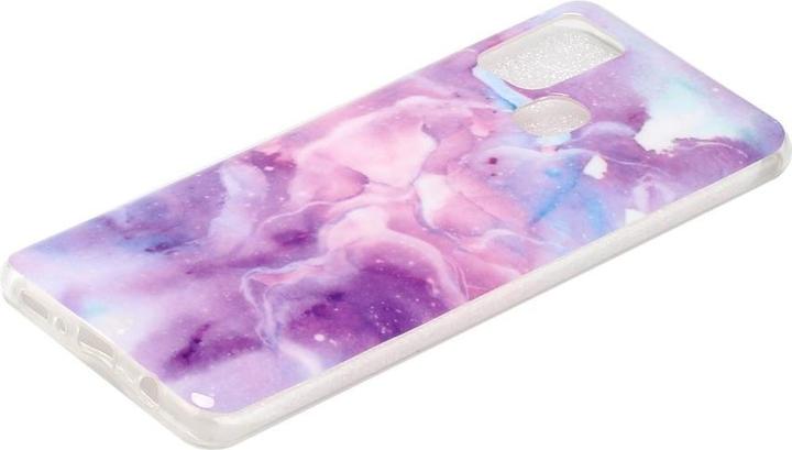 Image du produit Cover-Discount Galaxy A21s - Etui en silicone souple rose marbré (Samsung Galaxy A21s)