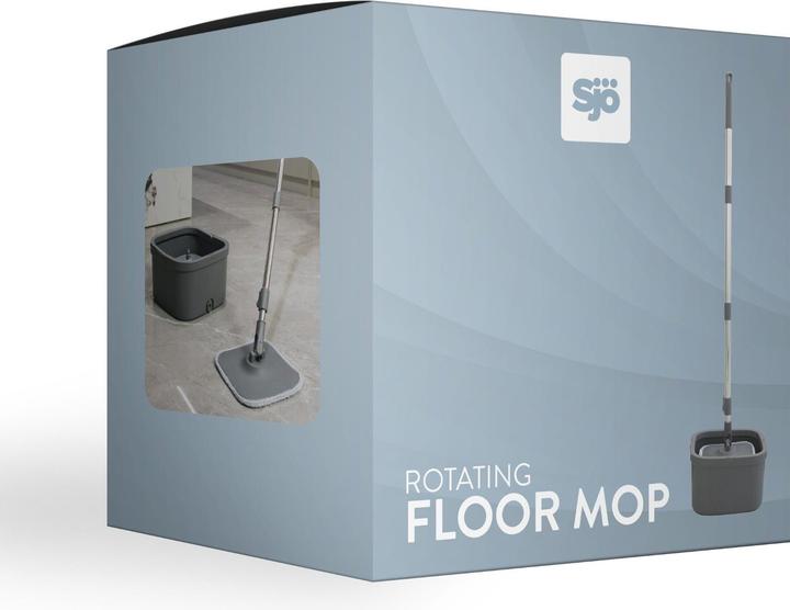 Immagine prodotto Sjö&Hav Sjö & Hav - Rotating Floor Mop - Telescopic Length: 110–130 cm, Bucket Dimensions: 29 × 29 × 17 cm (1 pz.)