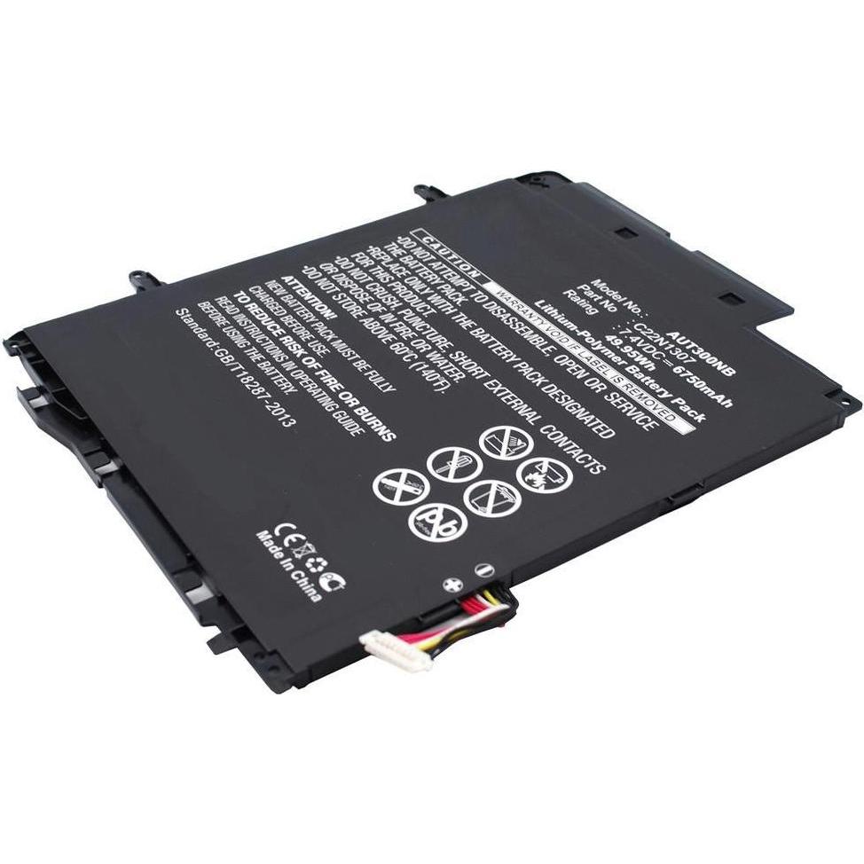 CoreParts Laptop Battery for Asus (1 Zellen, 6750 mAh), Notebook Akku, Schwarz