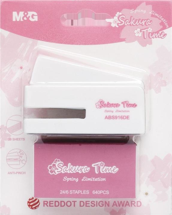 Bandai Sakura 24/6 Mini-Hefter, 20 M&G-Blätter (20 feuilles)