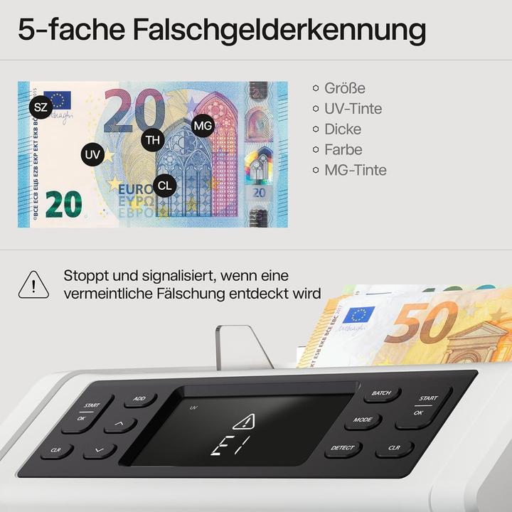 Immagine prodotto Safescan 2265 (G2) (Bancone, Validatore di banconote)