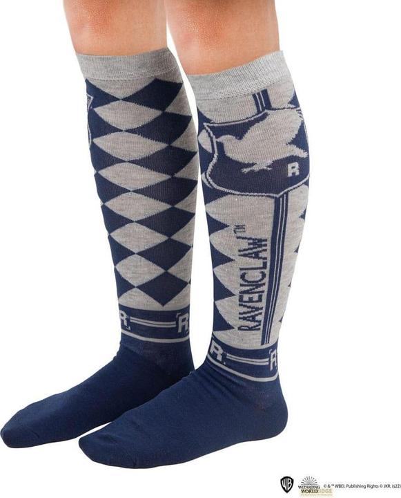 Immagine prodotto Cinereplicas Set di 3 calzini Ravenclaw al ginocchio - Harry Potter CR1643 (confezione da 3, 35 - 40)