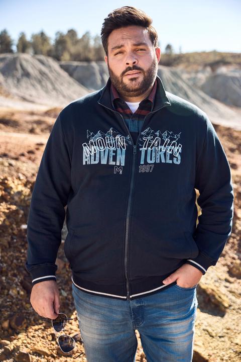 Produktbild Men+ Sweatjacke, Stehkragen, Brustprint (L)