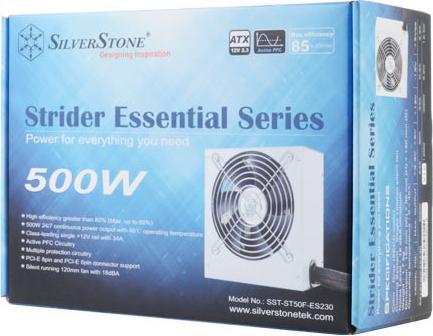 Produktbild Silverstone SST-ST50F-ES230 v2.0 Strider Essential Series - 500 Watt (500 W)