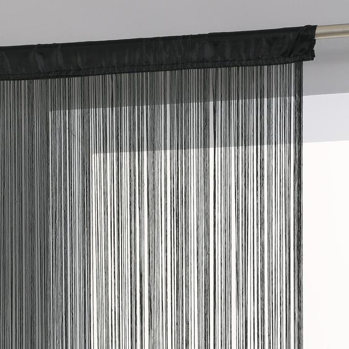 Actual product image Atmosphera CURTAIN BLACK THREAD 90X200 D (90 x 200 cm)