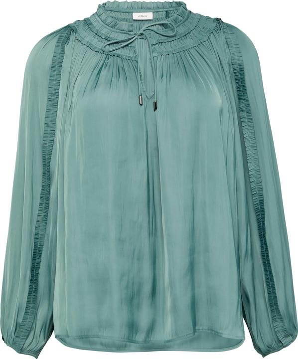 Produktbild s.Oliver Bluse Tunika-Bluse mit Rüschen-Details (46)