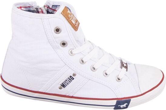 Image du produit Mustang Baskets Mid Cut pour hommes blanc (43)