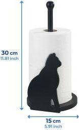 Immagine prodotto Wenko Papierrollenhalter Katze passend für haushaltsübliche Küchenrollen