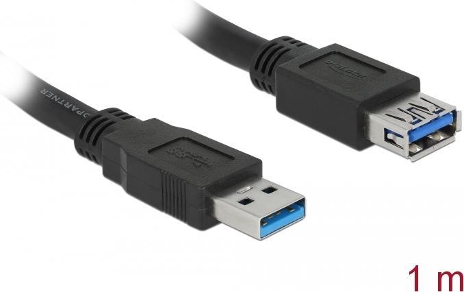 Produktbild Delock USB3.0 Verlängerungskabel (1 m, USB 3.0, 4.50 W)