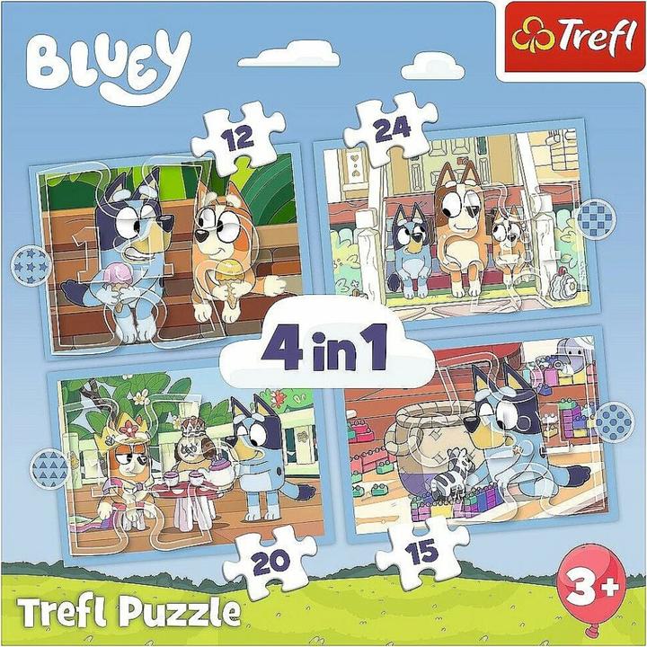 Actual product image Trefl Bluey 4in1 (12 pieces)