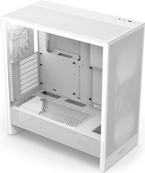 Image du produit NZXT H5 Flow ( 2024 ) (blanc, verre trempé) (mATX, ATX, Mini-ITX)