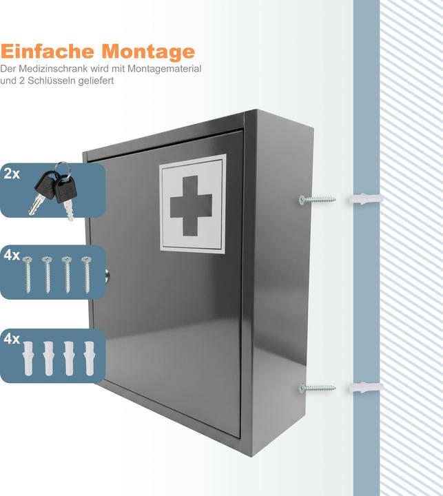 Actual product image Relaxdays medical cabinet