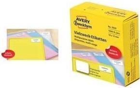 Avery 3383 Abgerundetes Rechteck Dauerhaft Weiss 250Stück(e) selbstklebendes Etikett