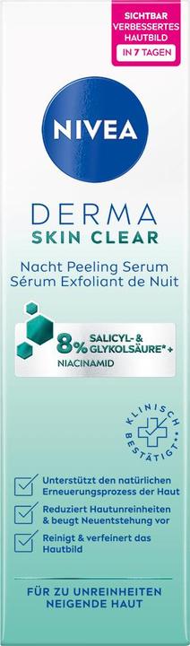 Actual product image NIVEA Derma Skin Clear Nacht Peel Ser (neu) 40 ml (40 ml)