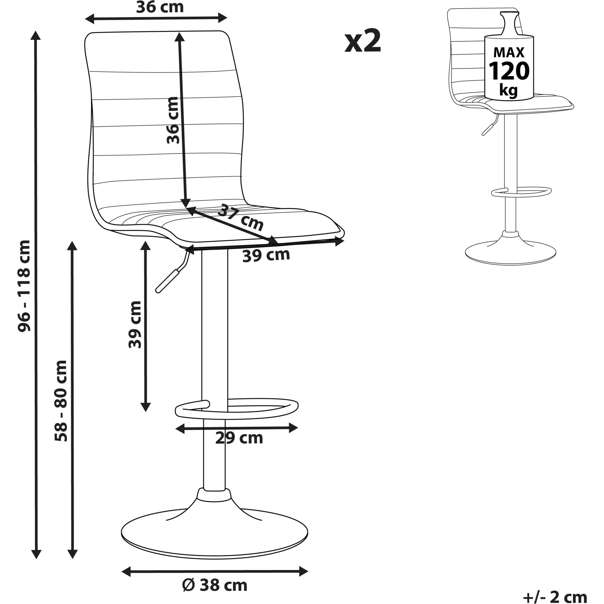Thumbnail - Beliani, Barhocker, Lucerne Ii