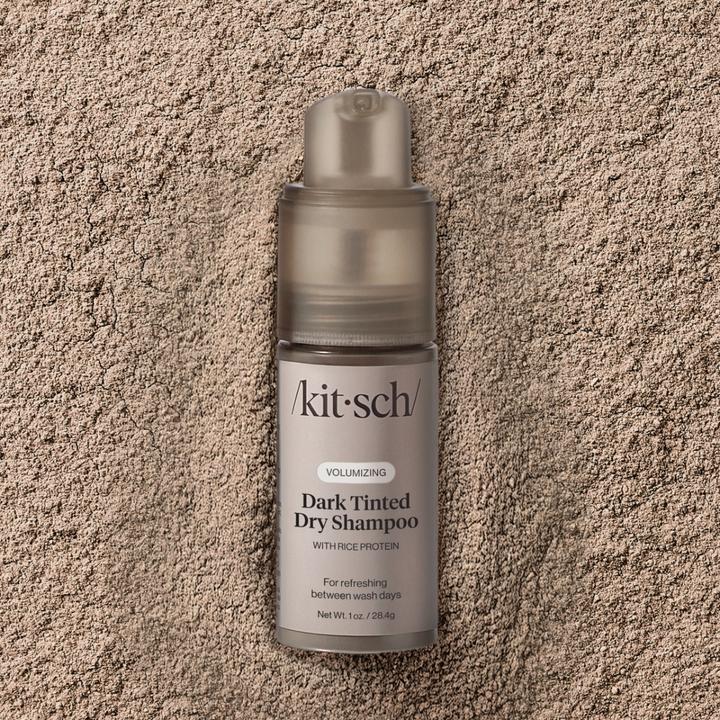 Actual product image Kitsch Volumen Trockenshampoo mit Reisprotein Dunkel (Dry shampoo)
