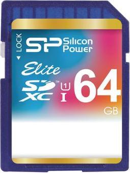 Produktbild Silicon Power Elite UHS-I 64GB SDXC 85/10 MBs SP064GBSDHAU1V10 (64 GB, SDXC, U1, UHS-I)