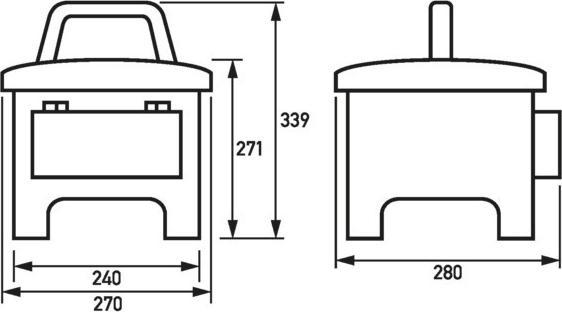 Actual product image Doepke DOEP DPB 32 01-110 Solid rubber distributor 230V,400V/50Hz Input:32A,Output:16A/32A (1 x, CEE 32/3)