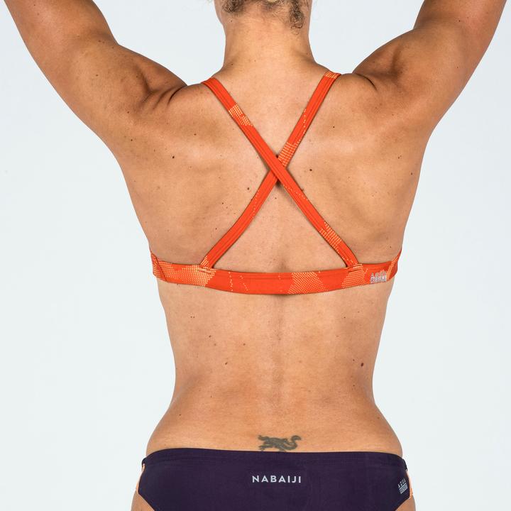 Actual product image Nabaiji Sports bikini top ladies ultra chlorine resistant - Jana Ice orange (Frequency band 38 (2600 MHz))